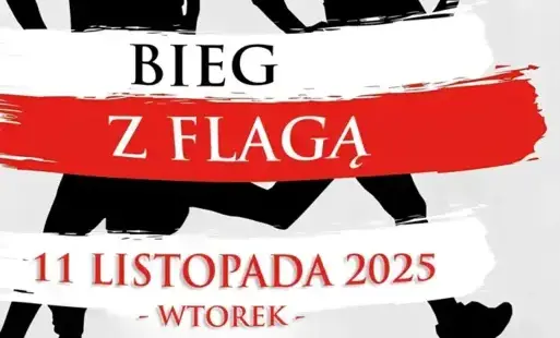 bieg z flagą